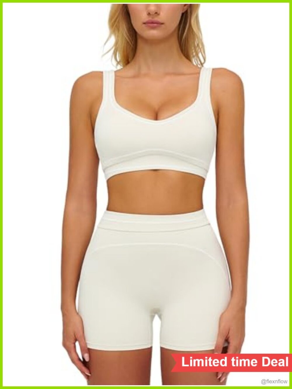 Women's Workout Set Sports Bra High Waist Shorts 2 Piece Gym Yoga Activewear